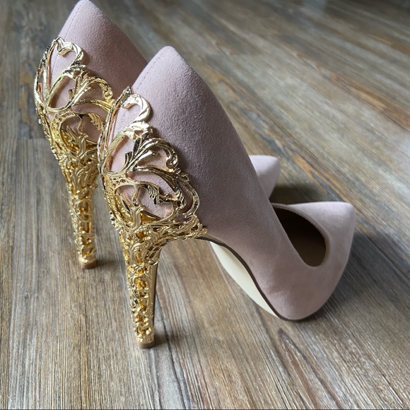 Justfab Sarina Embellished Heel Pump Size 9 - Picture 15 of 16